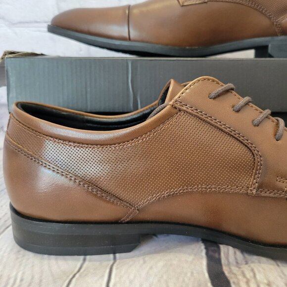 Alfani Men's Victor Faux-Leather Lace-Up Cap-Toe Dress Shoes - Picture 7 of 10
